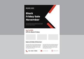 Black Friday Sale Flyer Poster Designvorlage. Steigen Sie aus auf der Entwurfsvorlage für Plakatbroschüren zum Schwarzen Freitag. vektor
