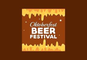 oktoberfest social media flaches bannerdesign vektor