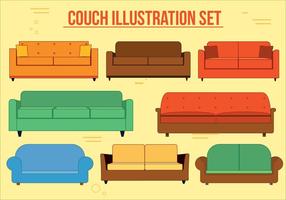 Freier Couch Vektor Set