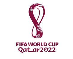 fifa värld kopp qatar 2022 symbol officiell logotyp världsliga mästare vektor abstrakt illustration design