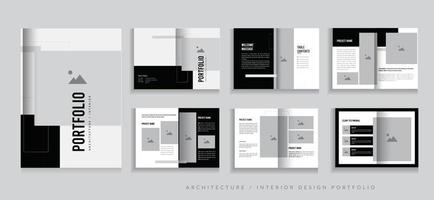 Portfolio-Design Architektur-Portfolio-Innenarchitektur Portfolio-Design, Mehrzweck-Portfolio-Design vektor
