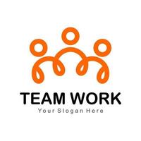 Teamwork-Logo-Vektor vektor