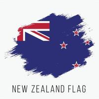 grunge ny zealand vektor flagga