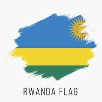 grunge rwanda vektor flagga