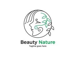 Beauty-Natur-Logo vektor