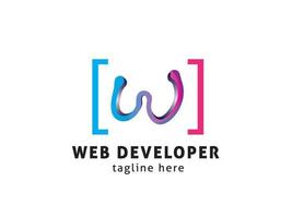 Webentwickler-Logo vektor