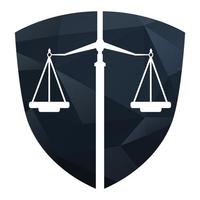 Law Balance und Anwaltsmonogramm-Logo-Design. Balance-Logo-Design in Bezug auf Anwalt, Anwaltskanzlei oder Anwälte. vektor