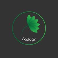 ekologi logotyp vektor