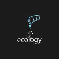 Ökologie-Logo-Vektor vektor