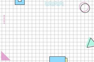 flaches gestricheltes Gitter geometrischer Memphis-Hintergrund vektor