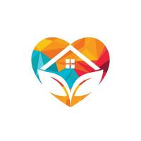 grünes Eco-Home-Logo-Design. kreative Green House-Konzept-Logo-Design-Vorlage. vektor