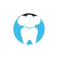 dental kock vektor logotyp design mall. tand och kock hatt vektor ikon.