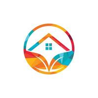 grünes Eco-Home-Logo-Design. kreative Green House-Konzept-Logo-Design-Vorlage. vektor