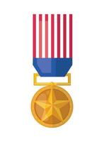 US-Flaggenmedaille vektor