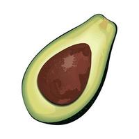 Avocado-Gemüse-Symbol vektor