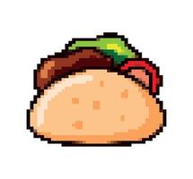 Taco-Pixel-Kunst vektor