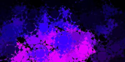 dunkelvioletter, rosa Vektorhintergrund mit Dreiecken. vektor