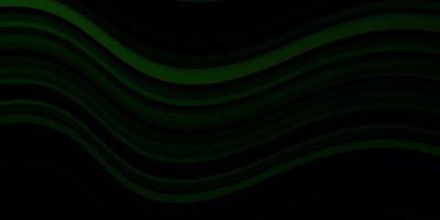 dunkelgrüne, gelbe Vektorschablone mit Kurven. vektor