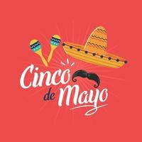 Cinco de Mayo-Plakathintergrund vektor