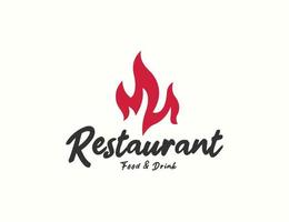 Restaurant-Logo-Design vektor