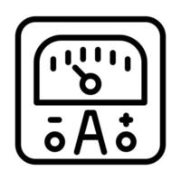 Amperemeter-Icon-Design vektor