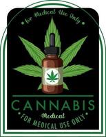 medizinisches Cannabis-Logo-Banner vektor