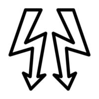 Hochspannungs-Icon-Design vektor