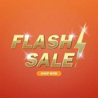 Flash Sale Shopping Poster oder Banner, großes Sonderangebot. Sonderangebot-Banner zum Ende der Saison, Flash-Verkaufsbanner-Vorlagendesign., Vektorillustration vektor