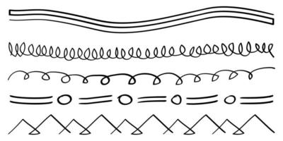 hand dragen understryker symbol i klotter stil vektor