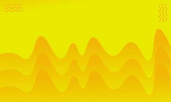 dynamischer abstrakter hintergrund der gelben welle vektor