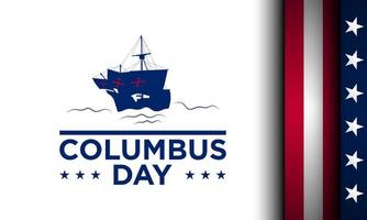 Columbus Day Hintergrunddesign. vektor