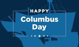 Columbus Day Hintergrunddesign. Vektor-Illustration. vektor