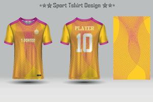 Fußballtrikot-Mockup-Fußballtrikot-Design-Sublimationssport-T-Shirt-Design-Kollektion für Rennen, Radfahren, Spiele, Motocross vektor