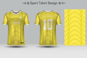 Fußballtrikot-Mockup-Fußballtrikot-Design-Sublimationssport-T-Shirt-Design-Kollektion für Rennen, Radfahren, Spiele, Motocross vektor