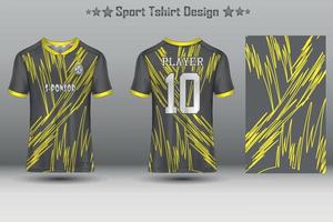 Fußballtrikot-Mockup-Fußballtrikot-Design-Sublimationssport-T-Shirt-Design-Kollektion für Rennen, Radfahren, Spiele, Motocross vektor