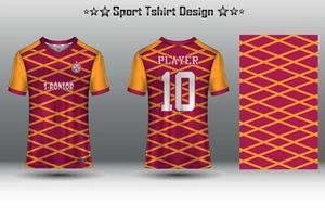 fotboll jersey mockup, fotboll jersey mockup, cykling jersey attrapp och sport jersey attrapp med abstrakt geometrisk mönster fri vektor