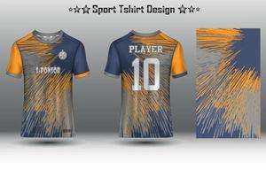 fotboll jersey mockup, fotboll jersey mockup, cykling jersey attrapp och sport jersey attrapp med abstrakt geometrisk mönster fri vektor