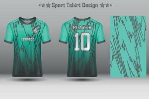 Fußballtrikot-Mockup-Fußballtrikot-Design-Sublimationssport-T-Shirt-Design-Kollektion für Rennen, Radfahren, Spiele, Motocross vektor