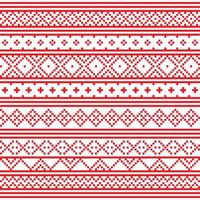 rotes und weißes Muster, Ornament. Vektor-Illustration. vektor