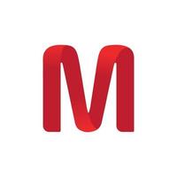 Buchstabe m Logo-Vektor-Illustrationsvorlage vektor