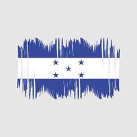 honduras flagga vektor borsta. nationell flagga borsta vektor