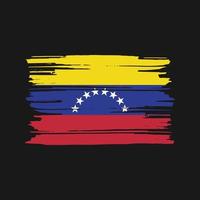 venezuela flagga borsta vektor. nationell flagga design vektor