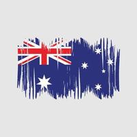 Australien flagga vektor borsta. nationell flagga borsta vektor