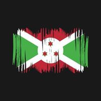 burundi flagga vektor borsta. nationell flagga borsta vektor