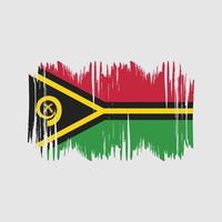 vanuatu flagga vektor borsta. nationell flagga borsta vektor