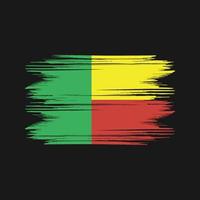 benin flagga design fri vektor