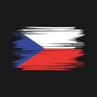 tjeck republik flagga design fri vektor