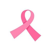 korsade rosa band symbol av värld cancer dag vektor