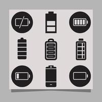 die vektorillustration des batteriesymbols auf papier eignet sich perfekt für banner und poster mit technologiethema vektor