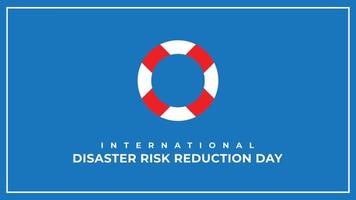 internationell dag för katastrof risk minskning. vektor illustration
